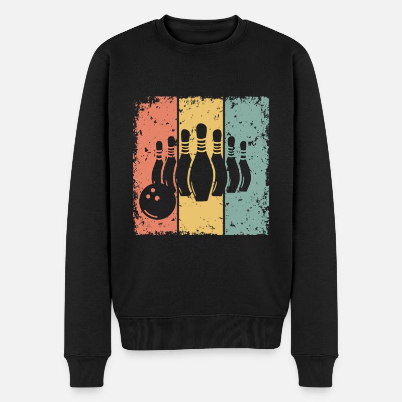 Bowling rétro - Pull Premium bio Homme - noir