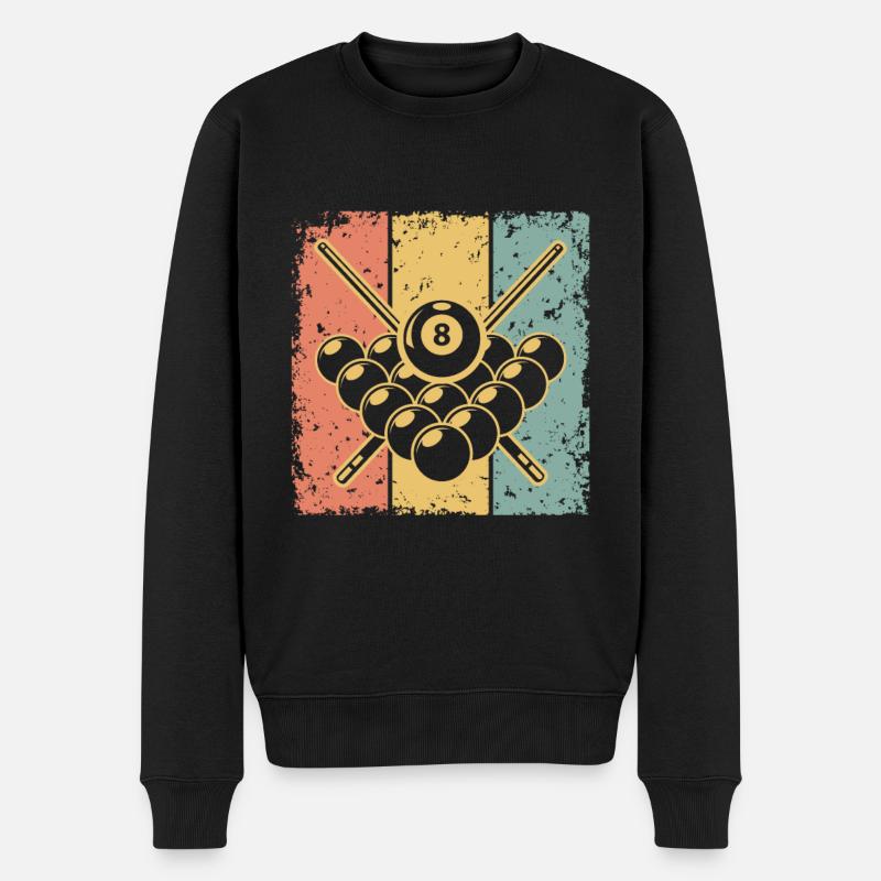 Billard rétro - Pull Premium bio Homme - noir