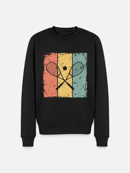 Squash retro - Men's Premium Organic Jumper - black