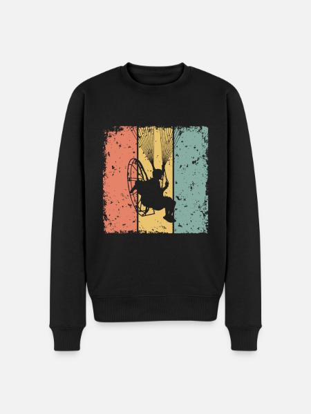 Paramoteur rétro - Pull Premium bio Homme - noir