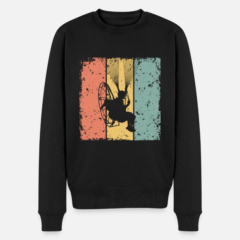 Paramoteur rétro - Pull Premium bio Homme - noir
