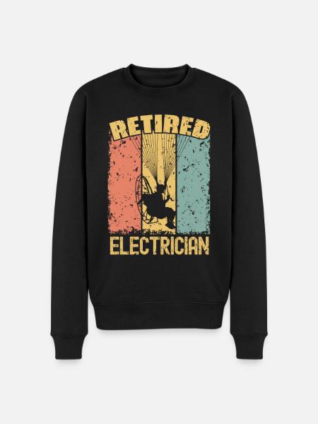 Paramotor retired electrician - Men's Premium Organic Jumper - black
