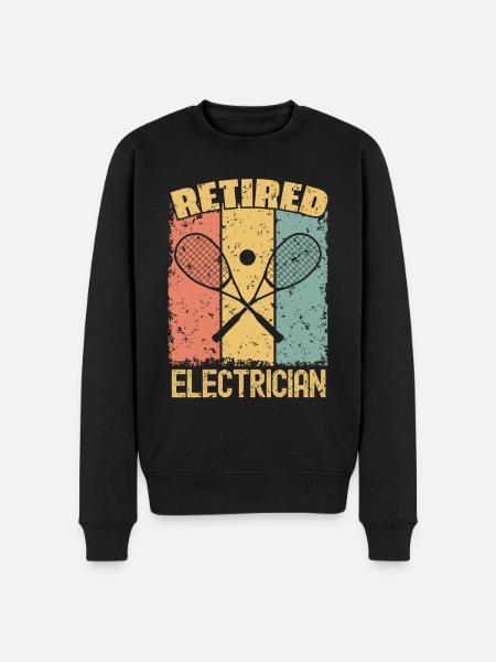 Squash retired electrician - Men's Premium Organic Jumper - black