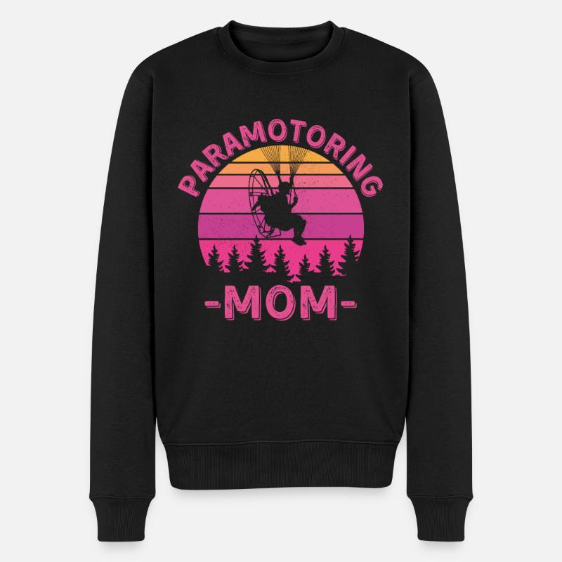 Paramotoring Mom - Men's Premium Organic Jumper - black