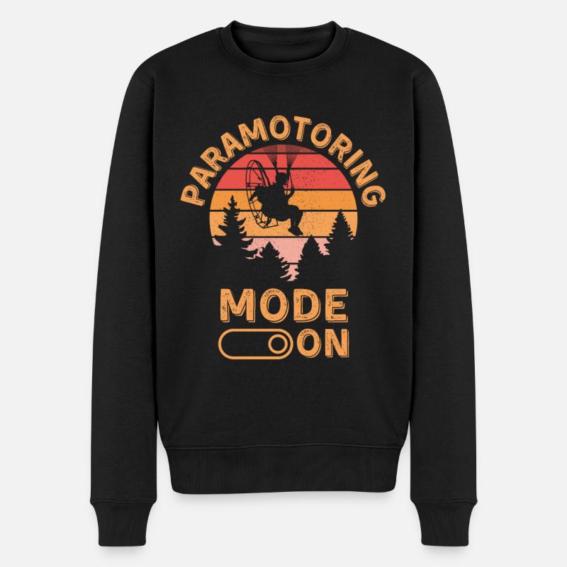 Mode paramoteur activé - Pull Premium bio Homme - noir