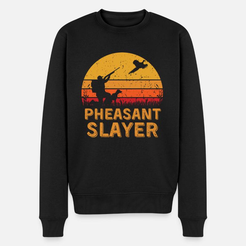 Chasse au faisan - Pull Premium bio Homme - noir