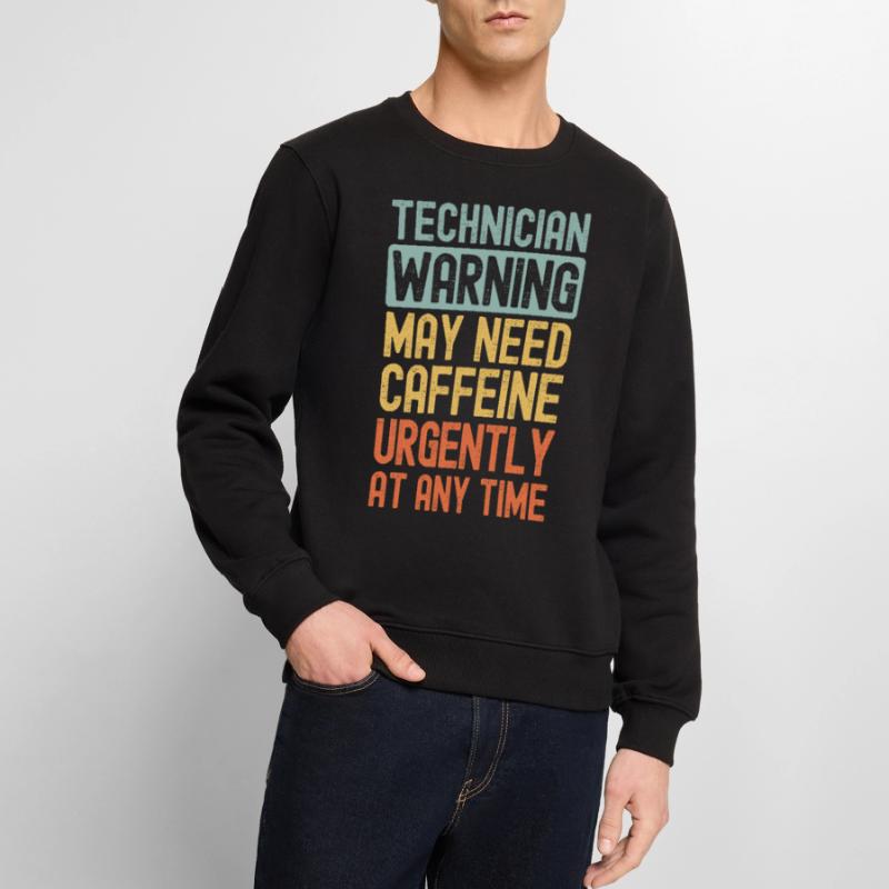 Techniker brauchen dringend Kaffee Männer Premium Bio Pullover