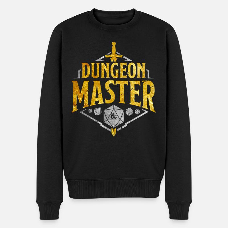 Dungeons And Dragons Dungeon Master Argent Et Or - Pull Premium bio Homme - noir
