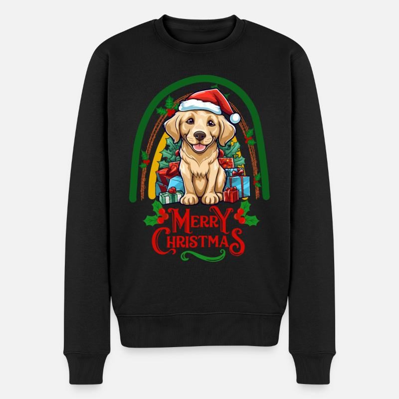 Noël Labrador - Pull Premium bio Homme - noir