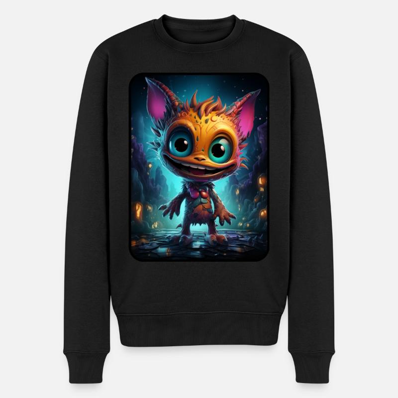 Punchy la douce dame monstre - Pull Premium bio Homme - noir