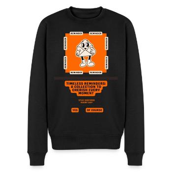 Soft Nudges La Collection Rappel - Pull Premium bio Homme - noir - Devant - Nico (187cm)
