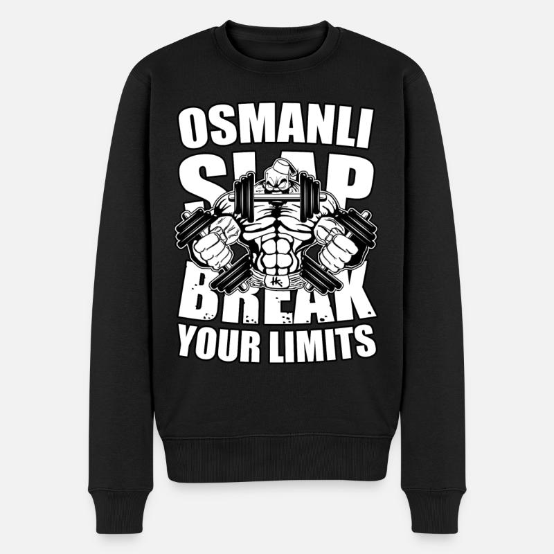 LIMITE DE SLAP D’OSMANLI - Pull Premium bio Homme - noir