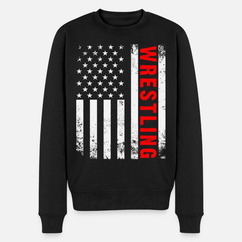 Lutte - Pull Premium bio Homme - noir