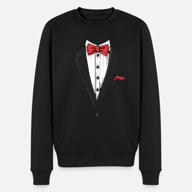 Suit Anzug Kinderkostüm Spaßgeschenk Partneroutfit - Männer Premium Bio Pullover - Schwarz