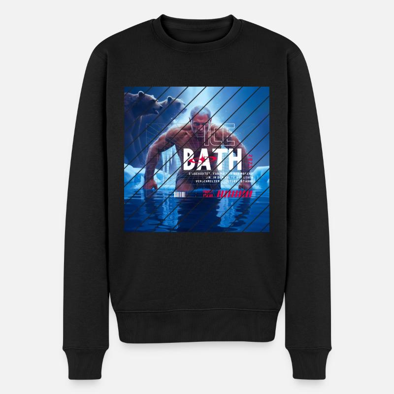 Eisbad - Männer Premium Bio Pullover - Schwarz