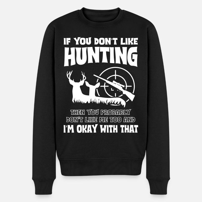 Hunting - Männer Premium Bio Pullover - Schwarz