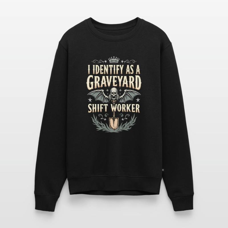 I Identify As A Graveyard Shift Worker Men's Premium Organic Jumper