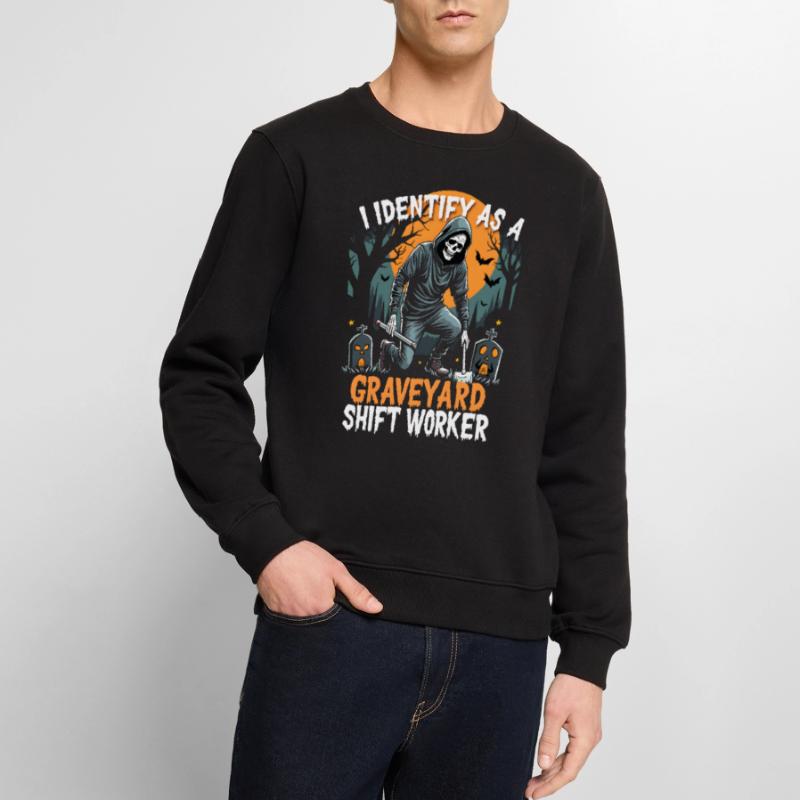 I Identify As A Graveyard Shift Worker Men's Premium Organic Jumper