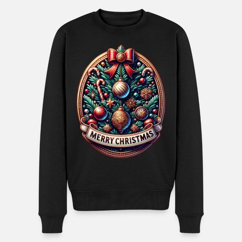 Joyeux Noël Sapin de Noël - Pull Premium bio Homme - noir
