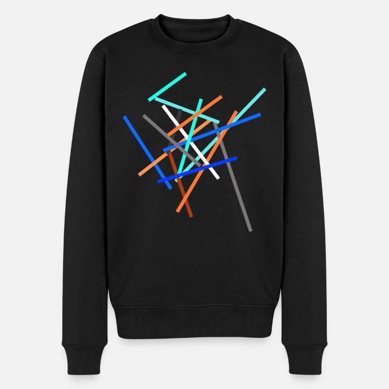 Abstract Modern Scifi Construct - Men's Premium Organic Jumper - black