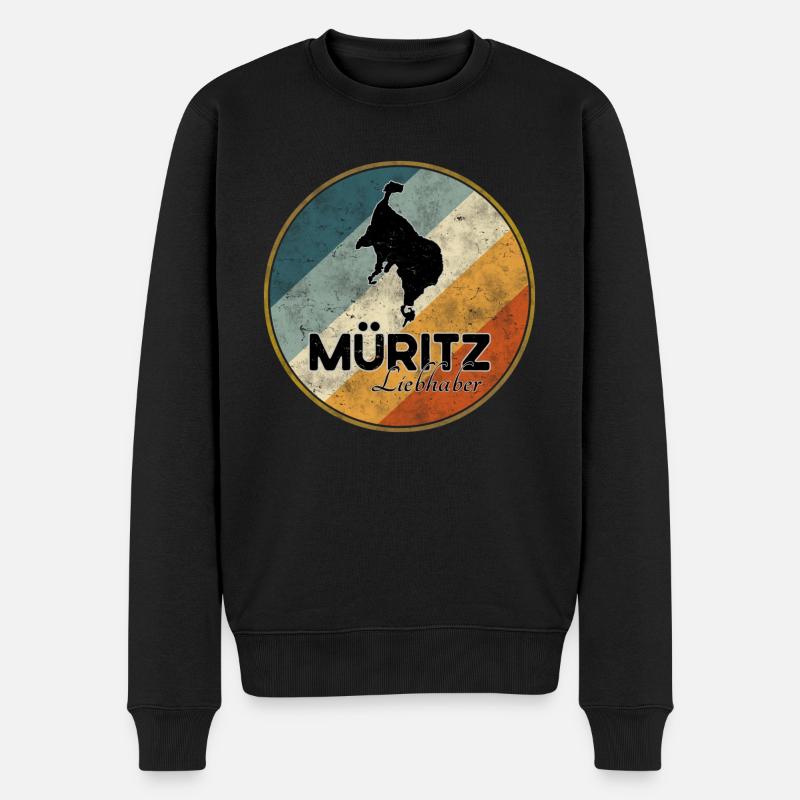 Müritz Liebhaber - Männer Premium Bio Pullover - Schwarz