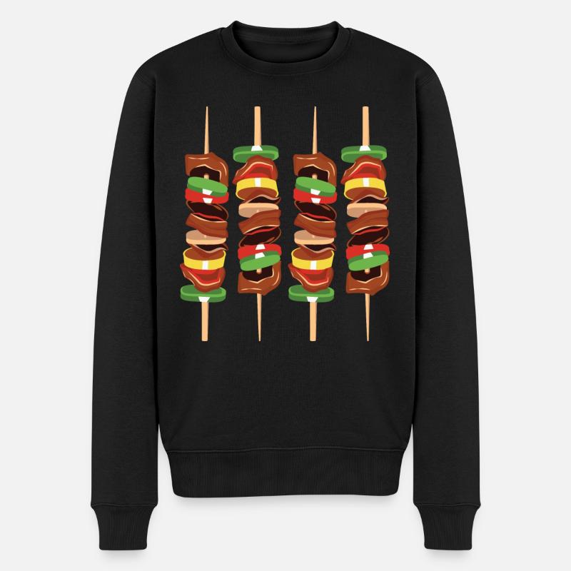 Fast food - Pull Premium bio Homme - noir