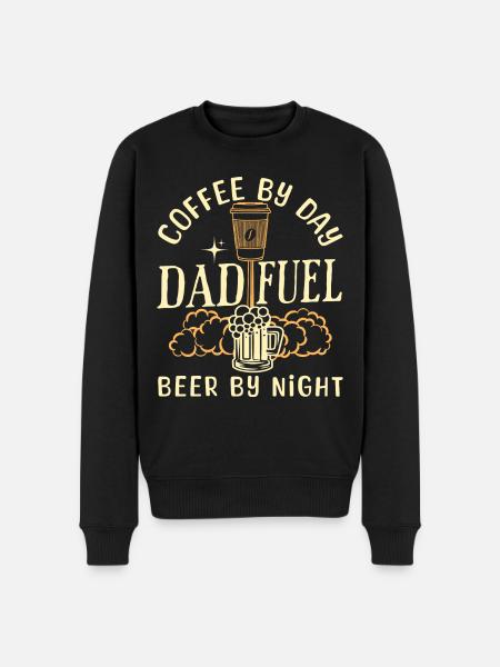 Humor Coffee Beer Daddy - Men's Premium Organic Jumper - black
