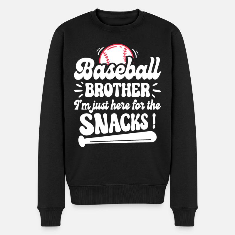 Humour Frère Supporter Baseball - Pull Premium bio Homme - noir