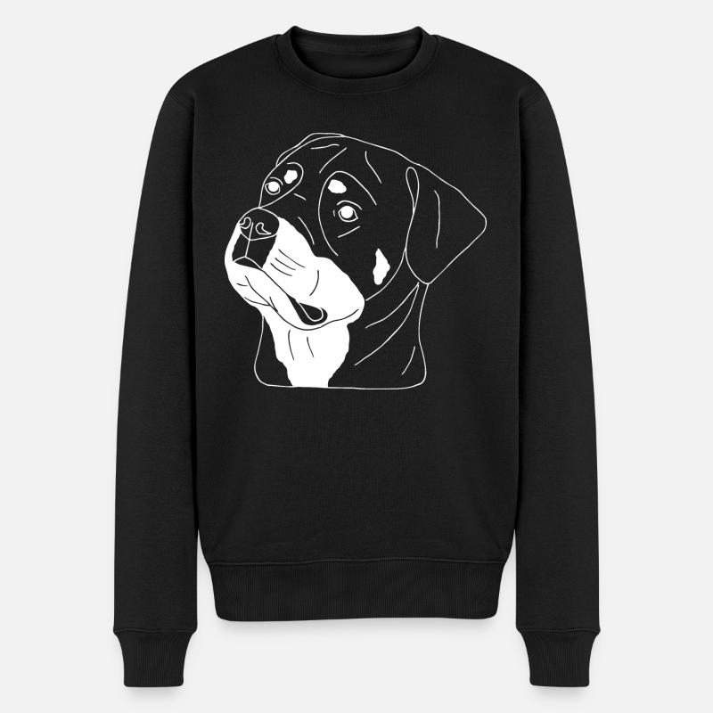 Rottweiler - Männer Premium Bio Pullover - Schwarz