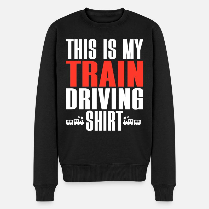 Conducteur De Train Machiniste Cheminot - Pull Premium bio Homme - noir