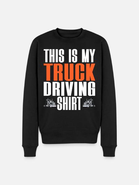 Truck Driver Truck Driver Truck Driver - Men's Premium Organic Jumper - black