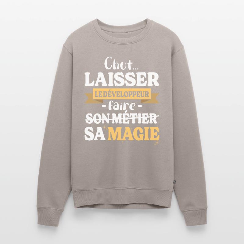 Developer Makes His Magic Humor Dev Men's Premium Organic Jumper