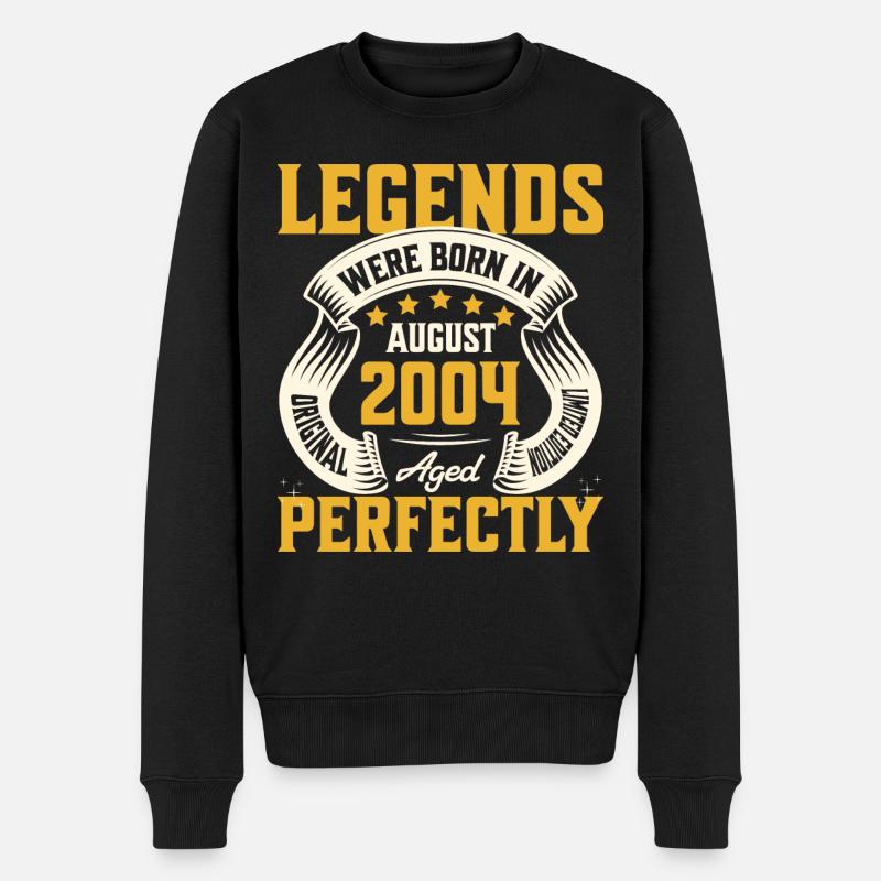 20eme Anniversaire Aout Année 2004 - Pull Premium bio Homme - noir