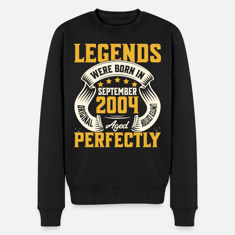 20ème Anniversaire Septembre Année 2004 - Pull Premium bio Homme - noir
