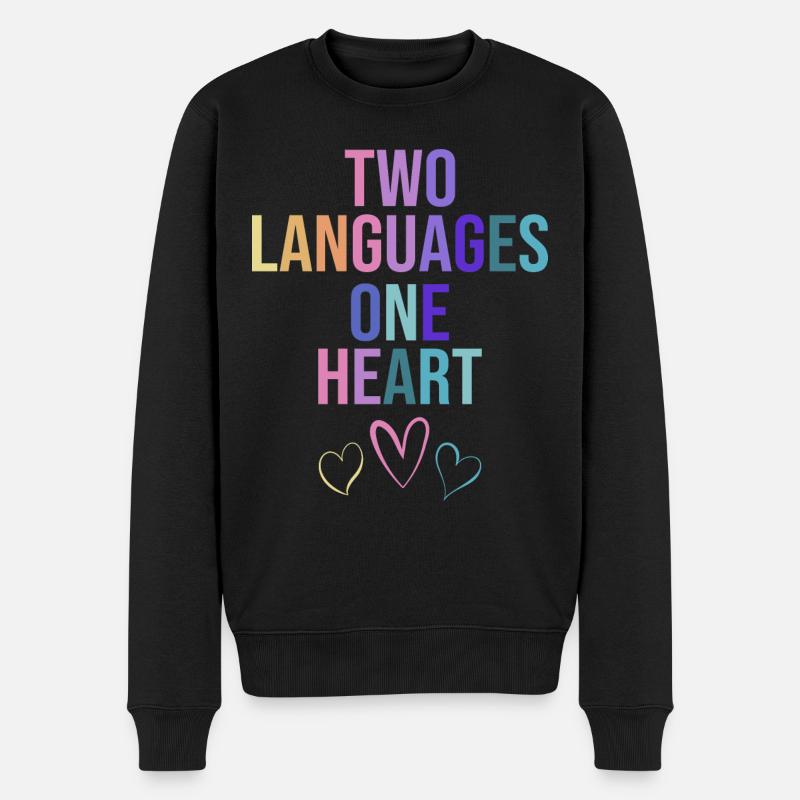 Éducation Bilingue Humour Enseignant - Pull Premium bio Homme - noir