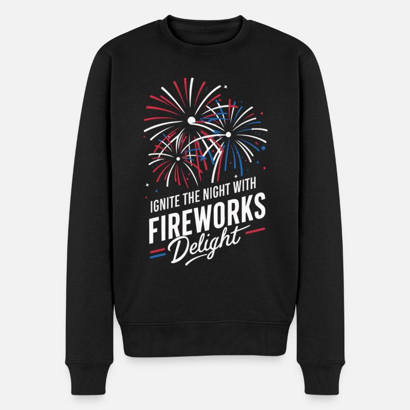 Pyrotechnie Feux d’artifice Pyrotechnie - Pull Premium bio Homme - noir