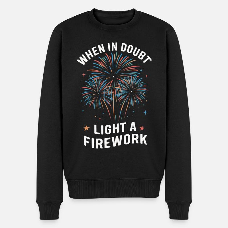 Pyrotechnics Fireworks Pyrotechnics - Men's Premium Organic Jumper - black