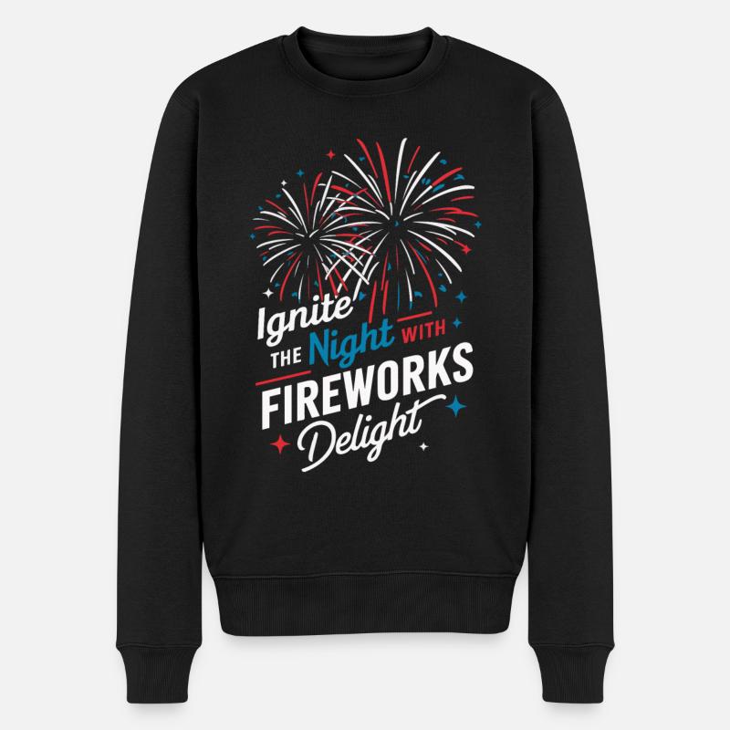 Pyrotechnics Fireworks Pyrotechnics - Men's Premium Organic Jumper - black