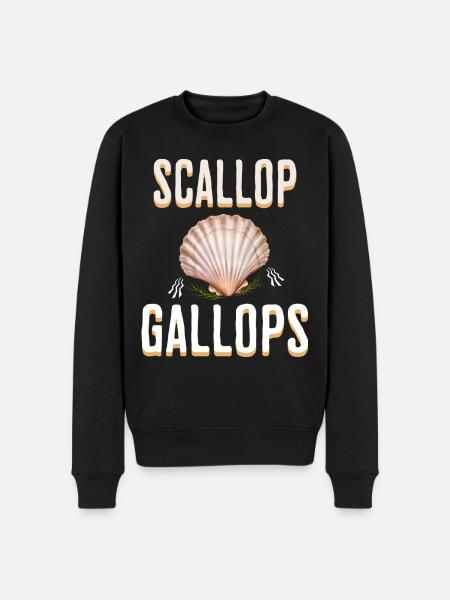 Humor Scallop Gallops Meme - Men's Premium Organic Jumper - black