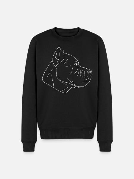 Cane Corso - Männer Premium Bio Pullover - Schwarz
