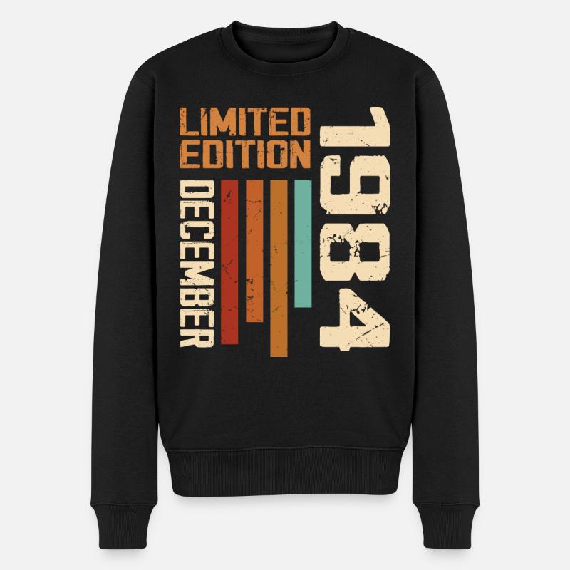 Dezember 1984 - 1984 Dezember - Männer Premium Bio Pullover - Schwarz