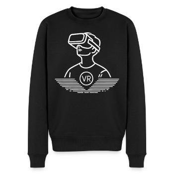 Réalité virtuelle – VR Gaming Adventure - Pull Premium bio Homme - noir - Devant - Nico (187cm)