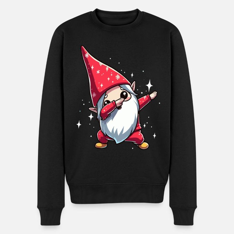 Dabbing Imp Kawaii Père Noël - Pull Premium bio Homme - noir