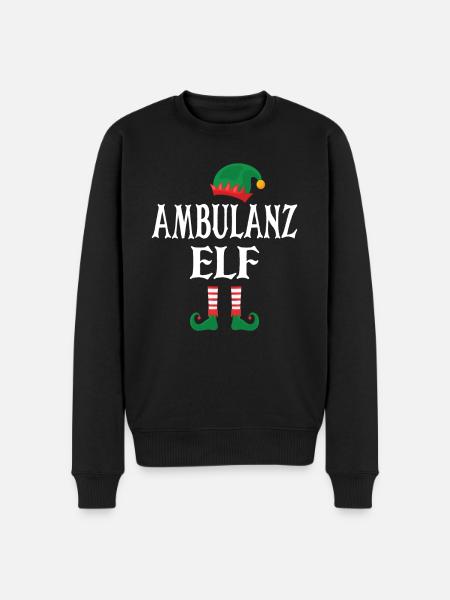 Ambulanz Elf - Männer Premium Bio Pullover - Schwarz