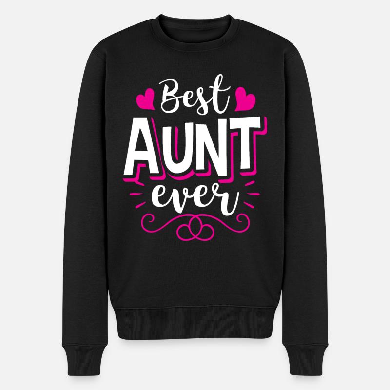 Tante Tante B.A.E. Bestes Tante Geburtstagsgeschenk aller Zeiten - Männer Premium Bio Pullover - Schwarz