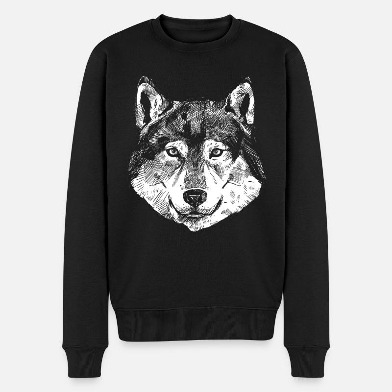 Loup - Pull Premium bio Homme - noir