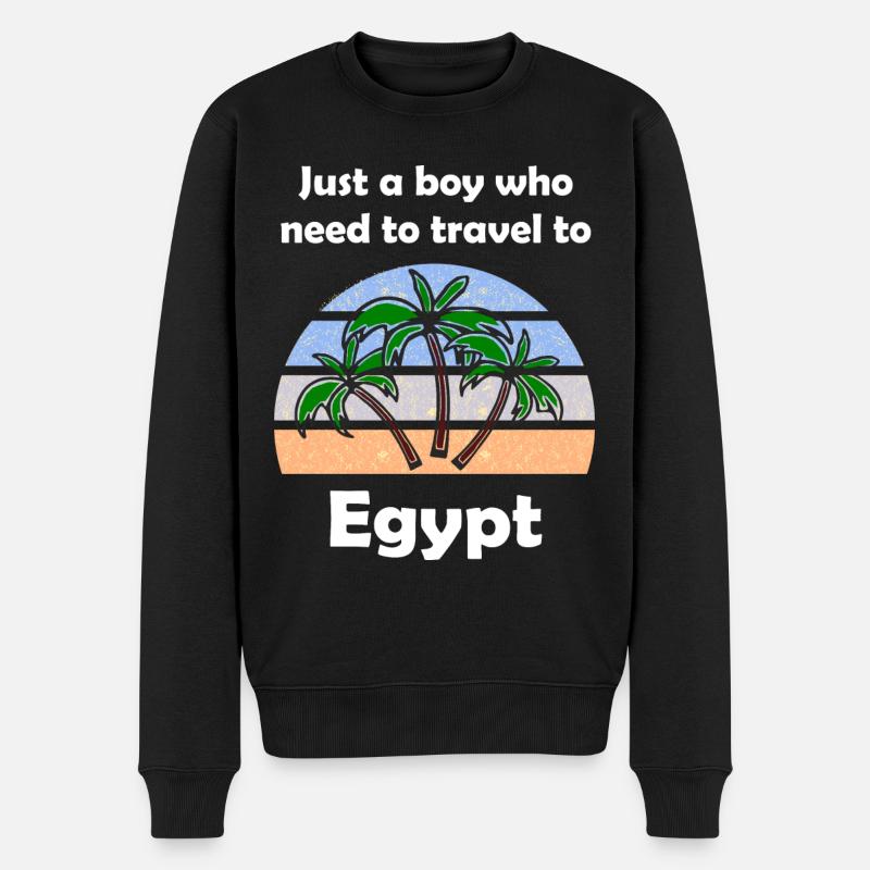 Vacances en Egypte - Pull Premium bio Homme - noir