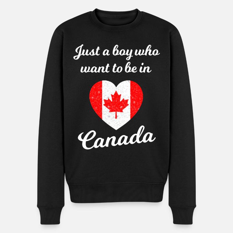 Vacances au Canada - Pull Premium bio Homme - noir