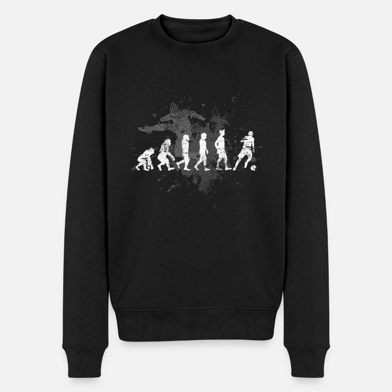 Fußballer - Männer Premium Bio Pullover - Schwarz