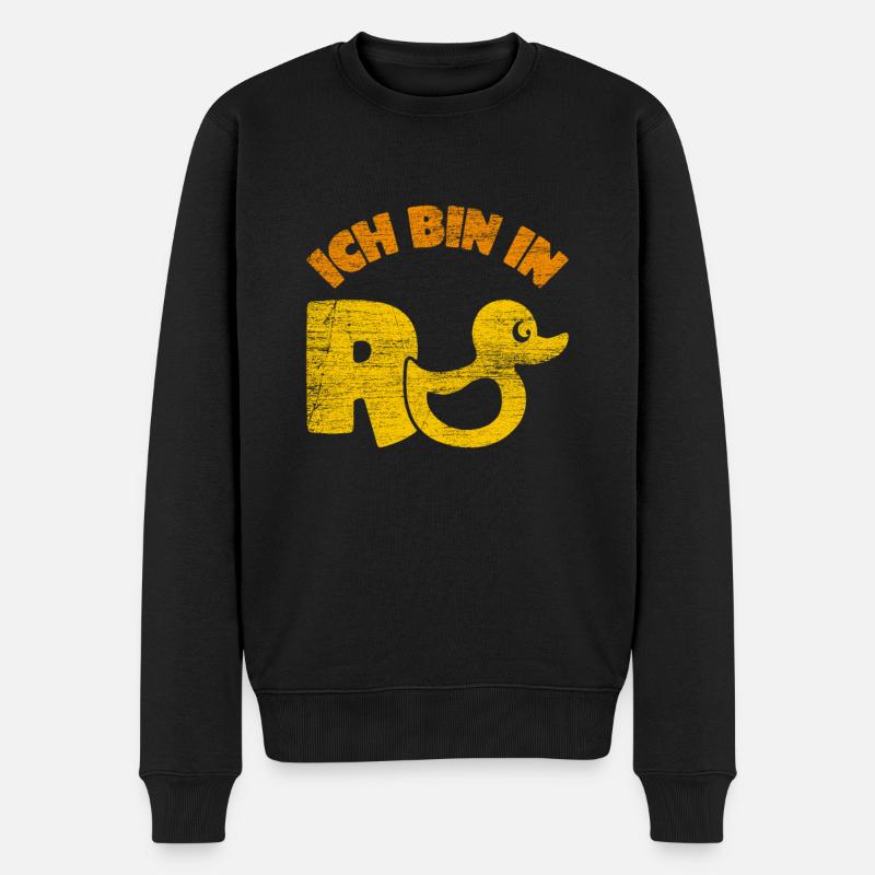 Rente - Männer Premium Bio Pullover - Schwarz